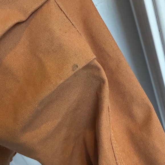 Men's Hooded Schmidt Work Jacket - Brown Size Small - Picture 7 of 11